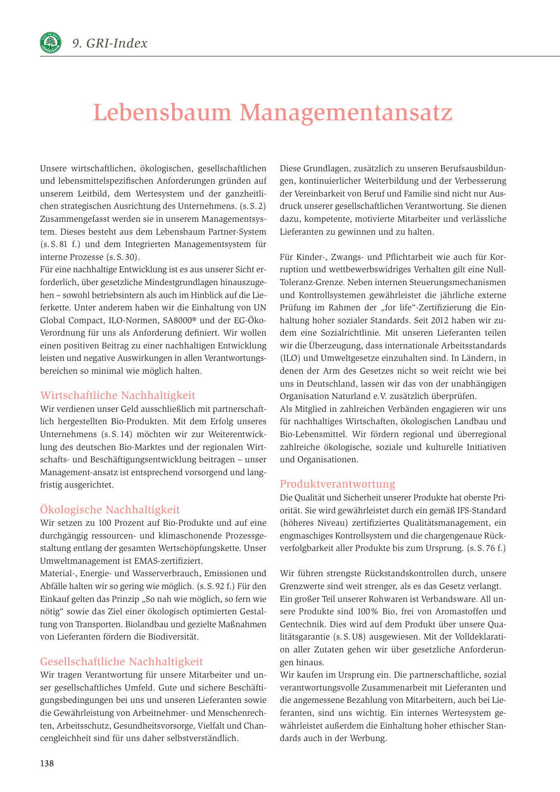 Vorschau Nachhaltigkeitsbericht 2013 Seite 142